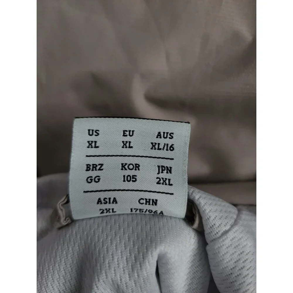 New Balance Men's Gray Full Zip‎ Front Hooded Windbreaker Jacket Size XL
